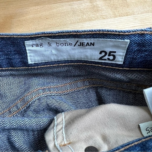 Rag & Bone Wallingford Colorblock 2 Tone‎ Straight Leg Cropped Jeans Size 25 - Picture 9 of 12